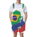 Met li Unisex Shorts Suspender Jumpsuit (Model L78)