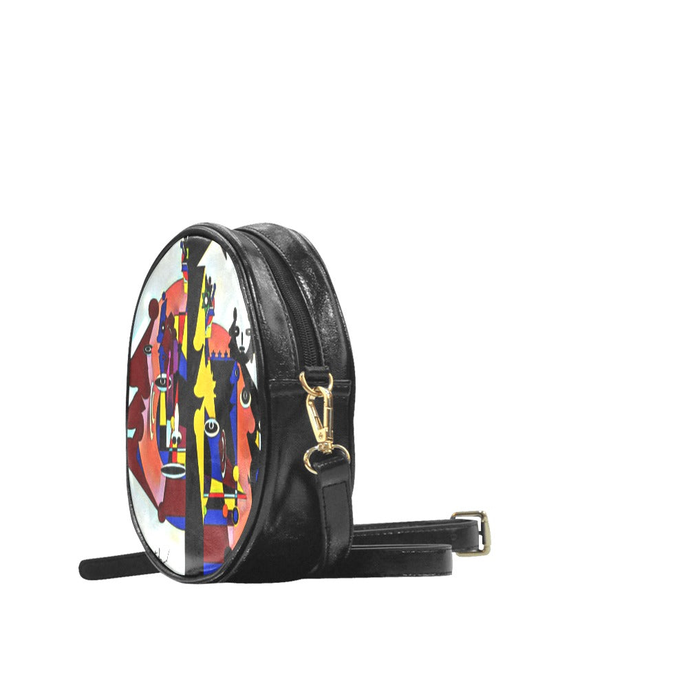 REd ts Round Sling Bag (Model 1647)