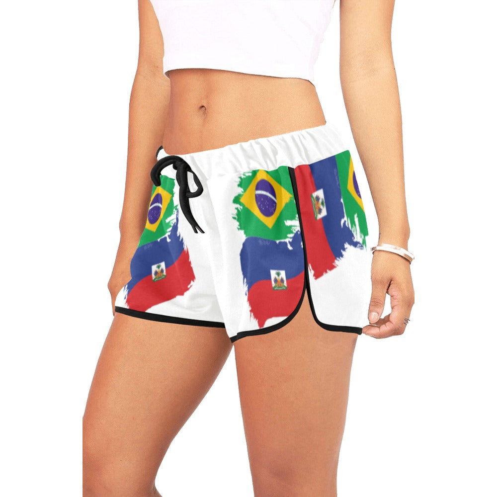 BrazilLovers Women's All Over Print Relaxed Shorts (Model L19)