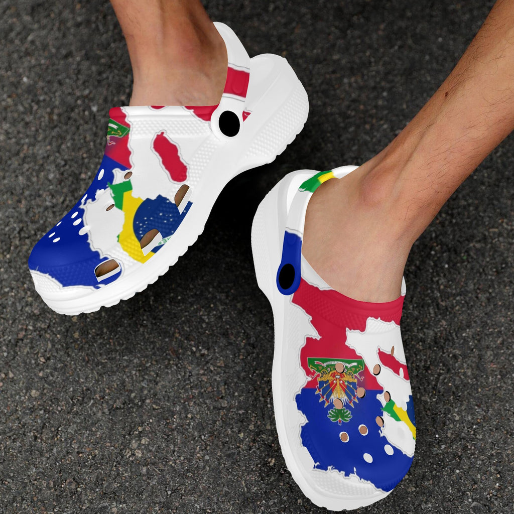 AyitiBrazilLovers By Tetpwav S Custom Print Foam Clogs for Adults