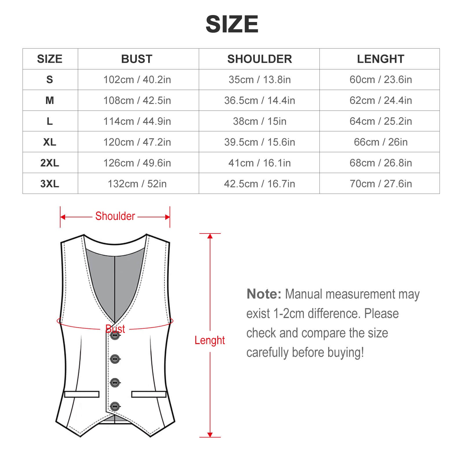 Men's Sleeveless Suit Vest