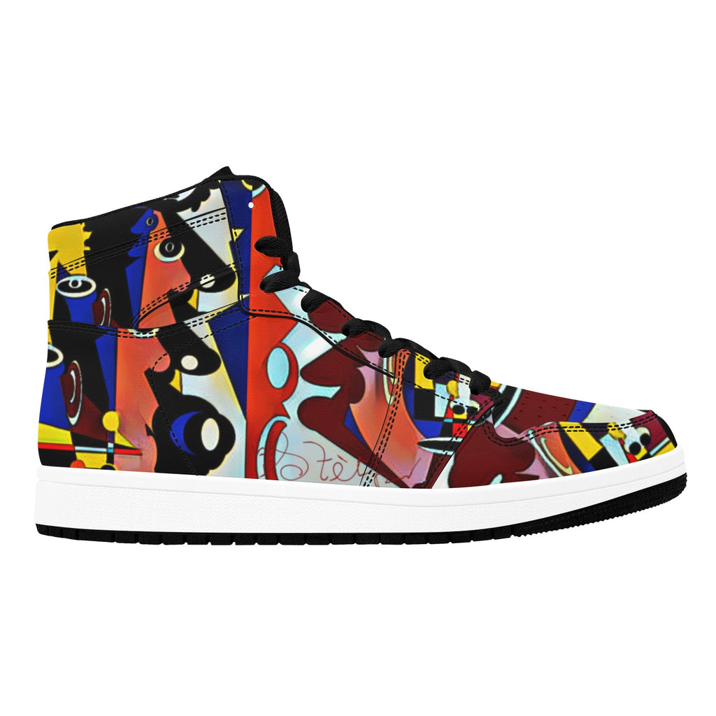 PwavBelnet Men's High Top Sneakers (Model 20042)